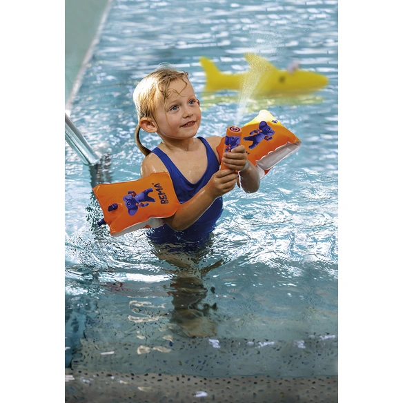 Schwimmhilfe, orange, Kunststoff