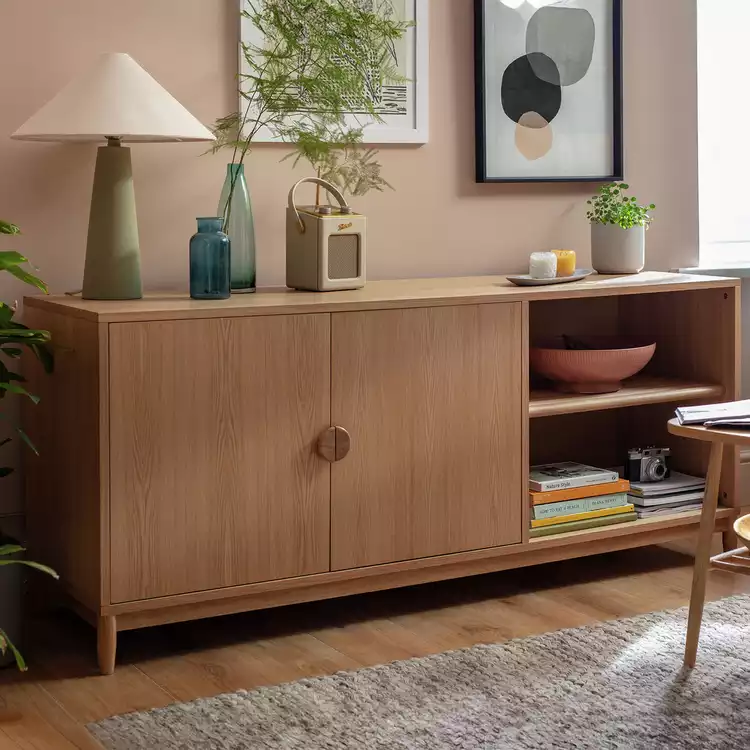 Habitat Cornelia 2 Door Oak Sideboard - Natural