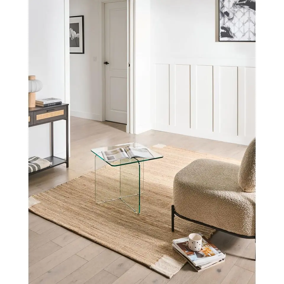 AMRAVATI - Vloerkleed - Lichtbeige - 160 x 230 cm - Jute