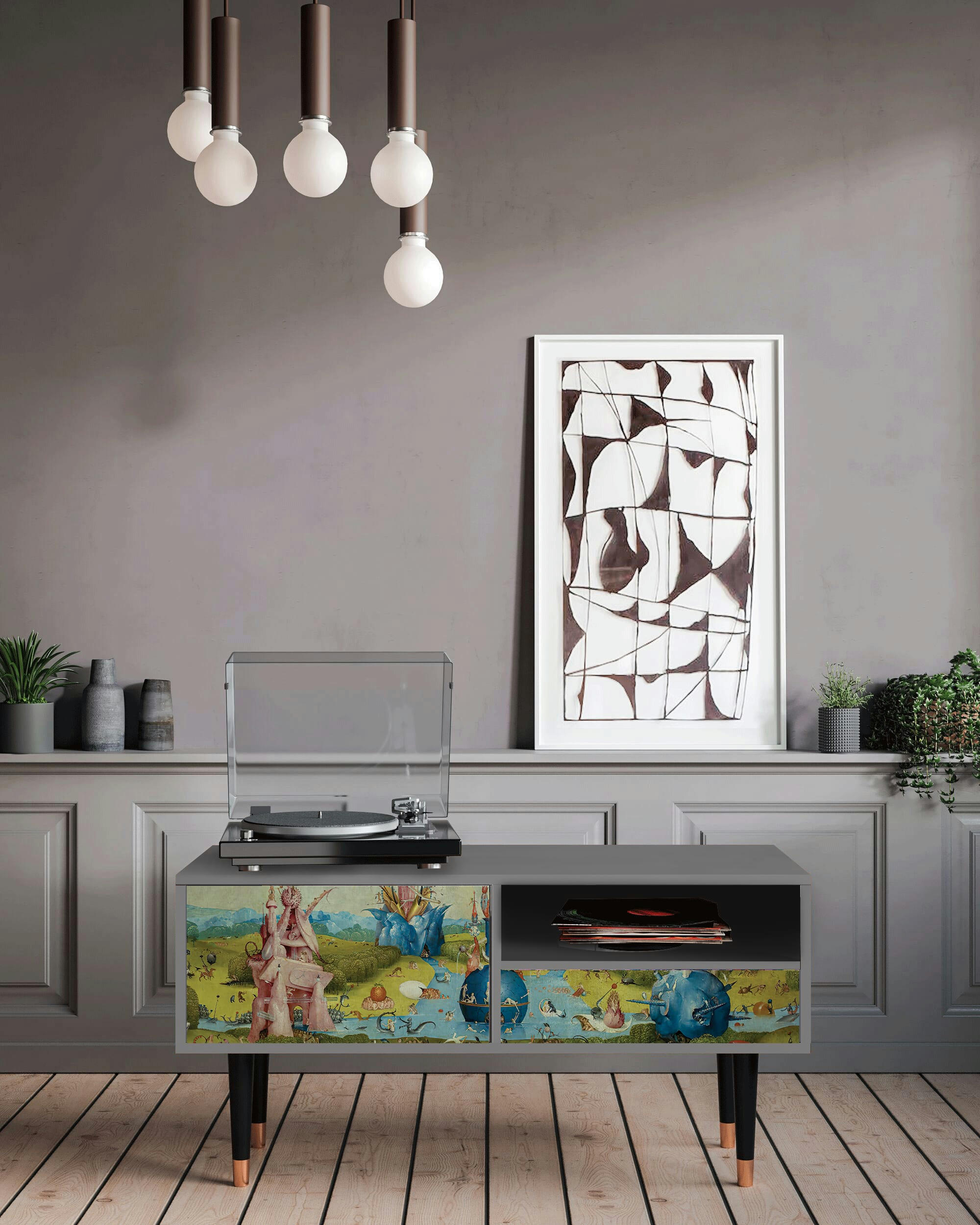 THE GARDEN BY HIERONYMUS BOSCH - Meuble TV  multicolore 1 tiroir et 1 porte L 115 cm