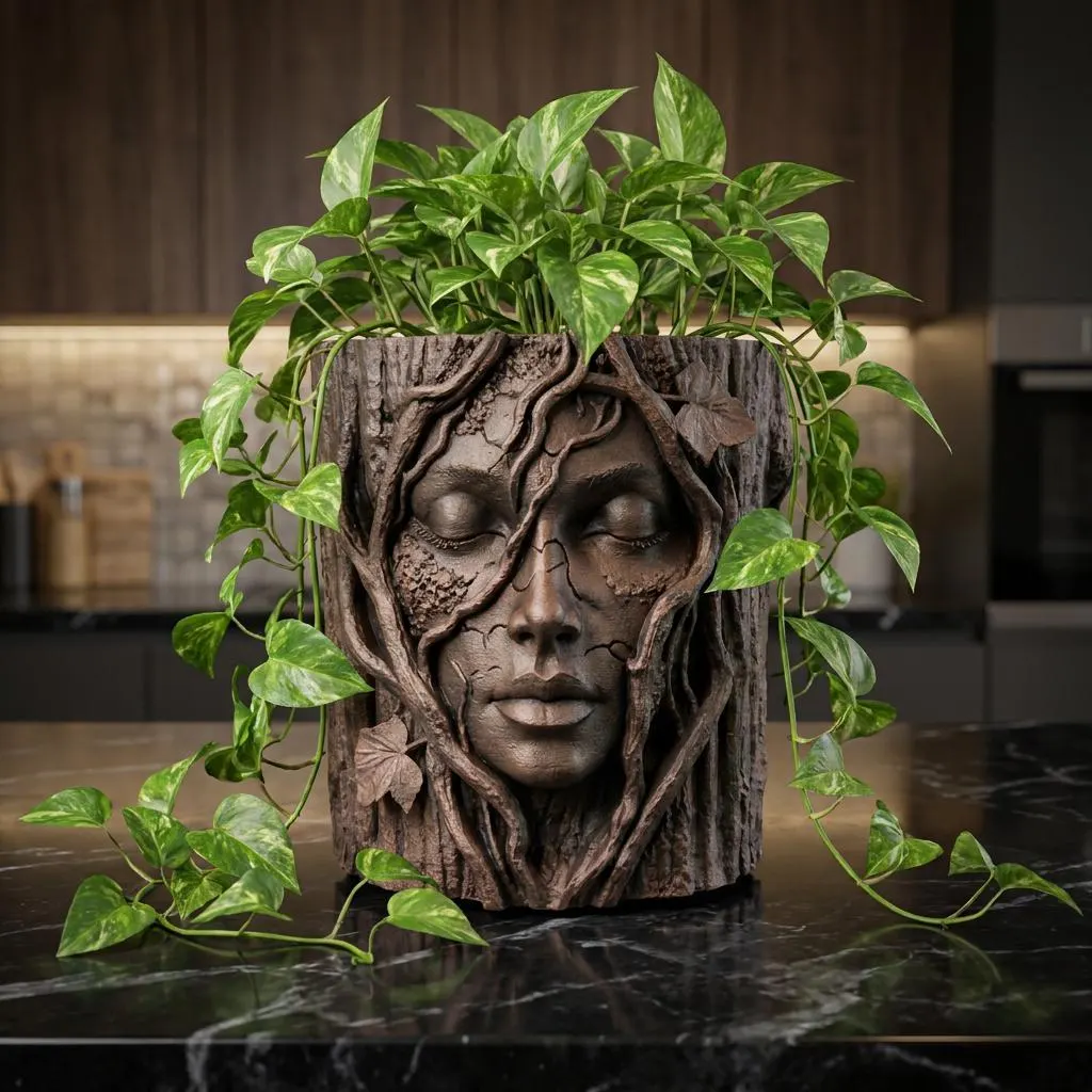 Fantasy Standing Planter - Gardening Pot - Planter Lover Gift - Garden Plant Pot - Indoor Flower Box - Plant Lover Gift - Home Office Decor