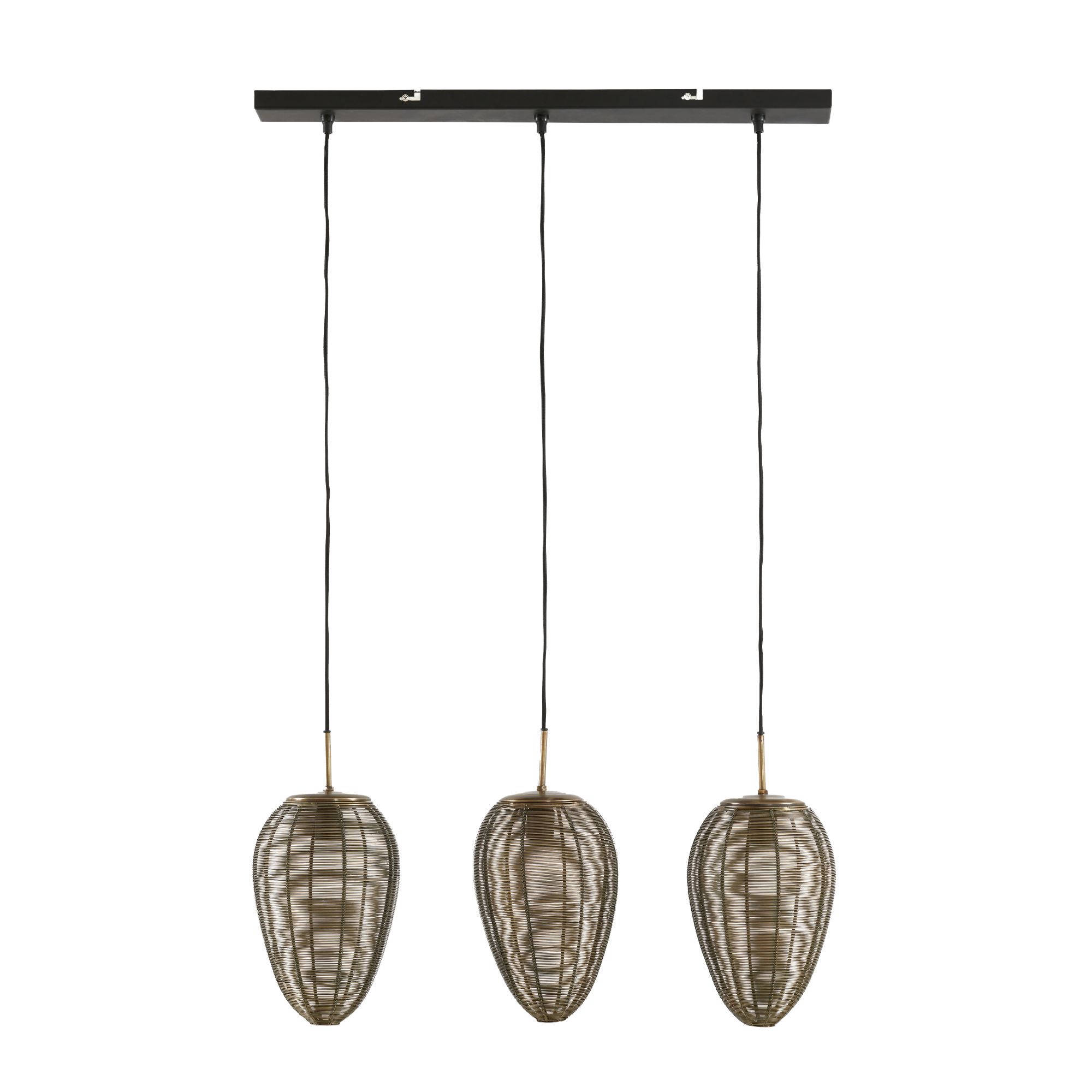 Light & Living hanglamp Yaelle - brons - 80x20x33cm