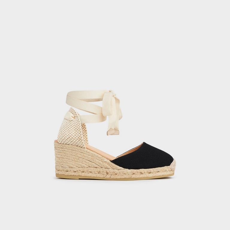 Maureene Sand Canvas Espadrille Wedges