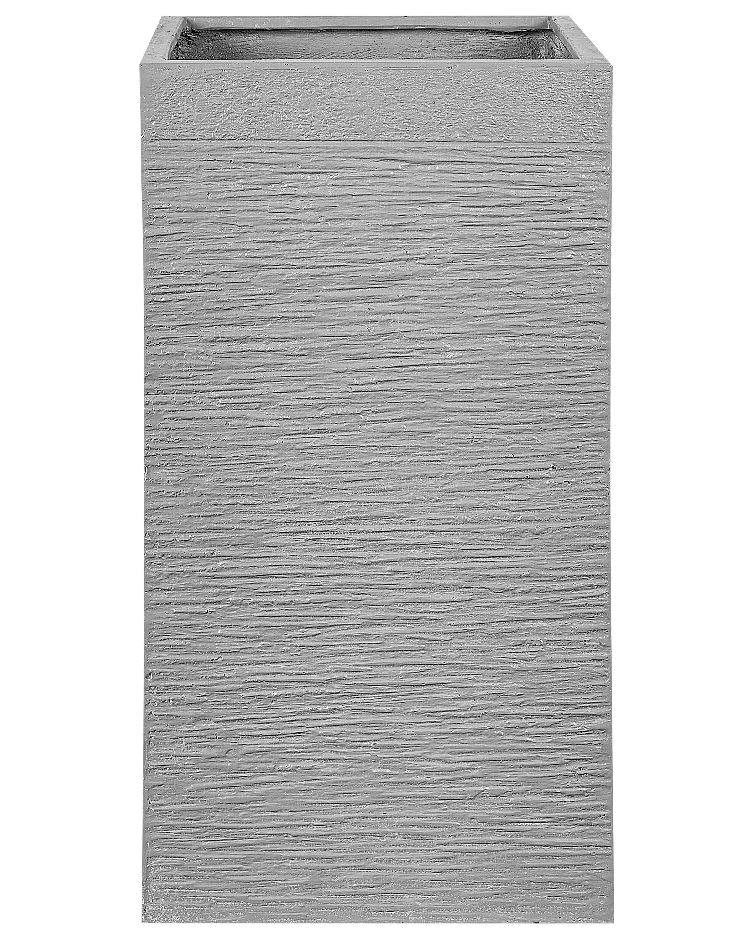 Doniczka kwadratowa 40 x 77 cm szara