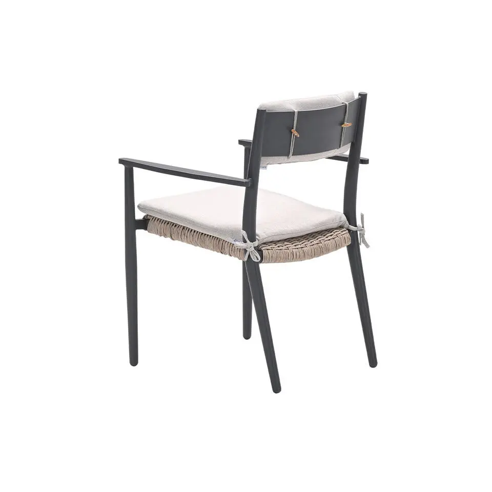 Parijs dining fauteuil - carbon black - natural - sand