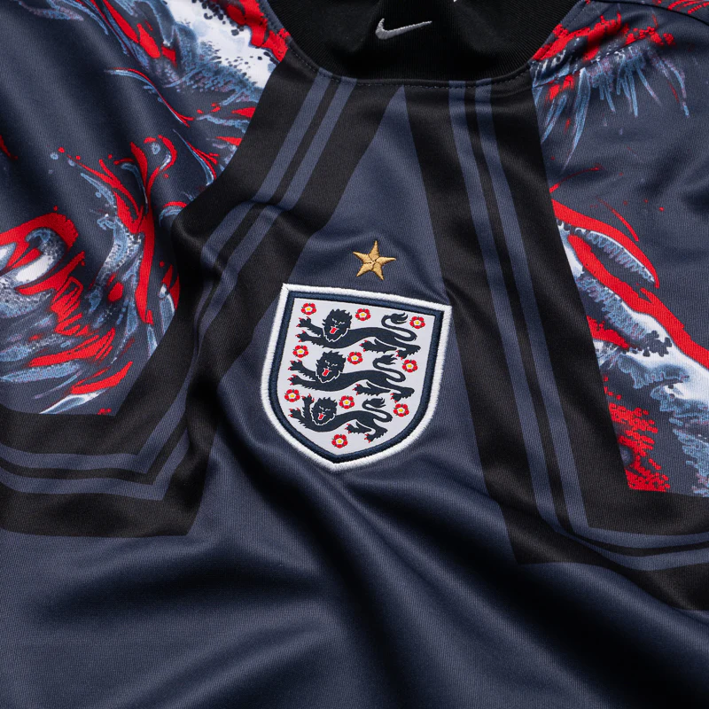 Nike England Authentic Goalkeeper Jersey - Black/Obsidian