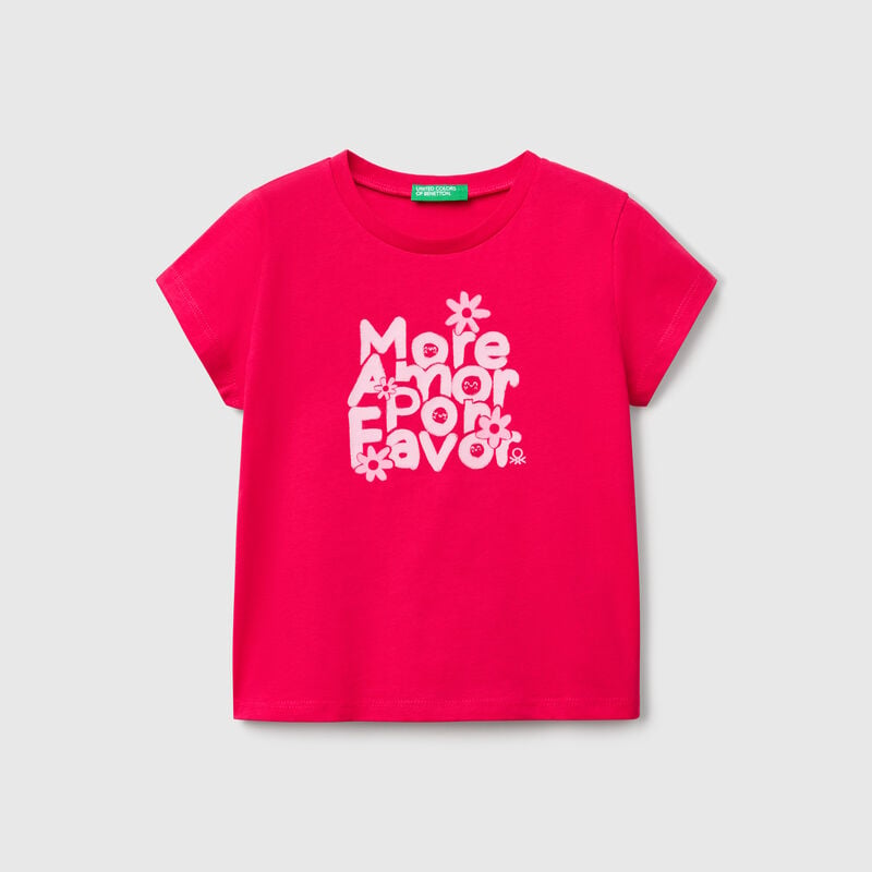 T-shirt with neon print