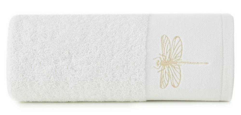 Ręcznik Lori 50x90 biały ważka 485g/m2 frotte