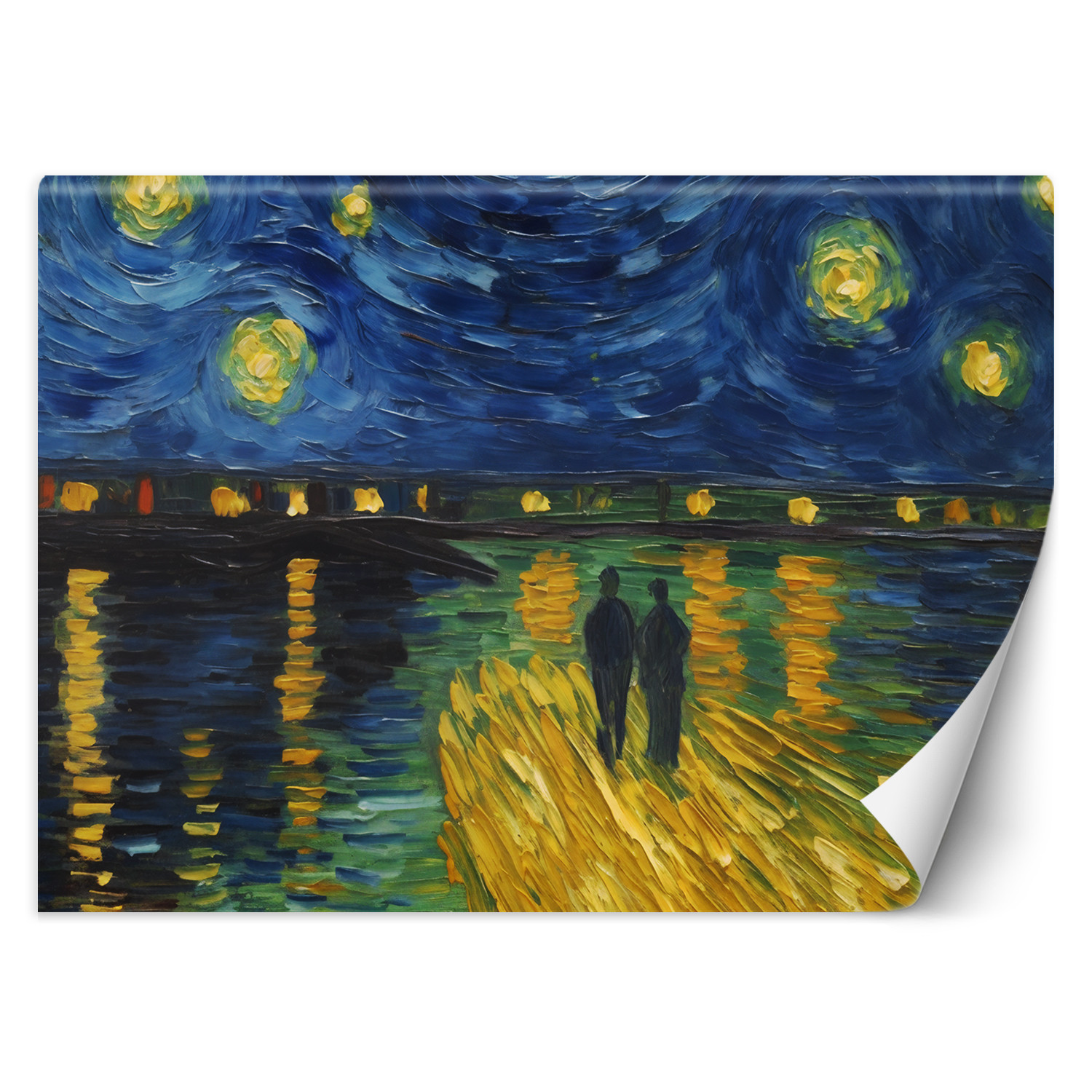 Feeby Fototapeta, Gwiaździsta noc nad Rodanem - V. van Gogh 150x105