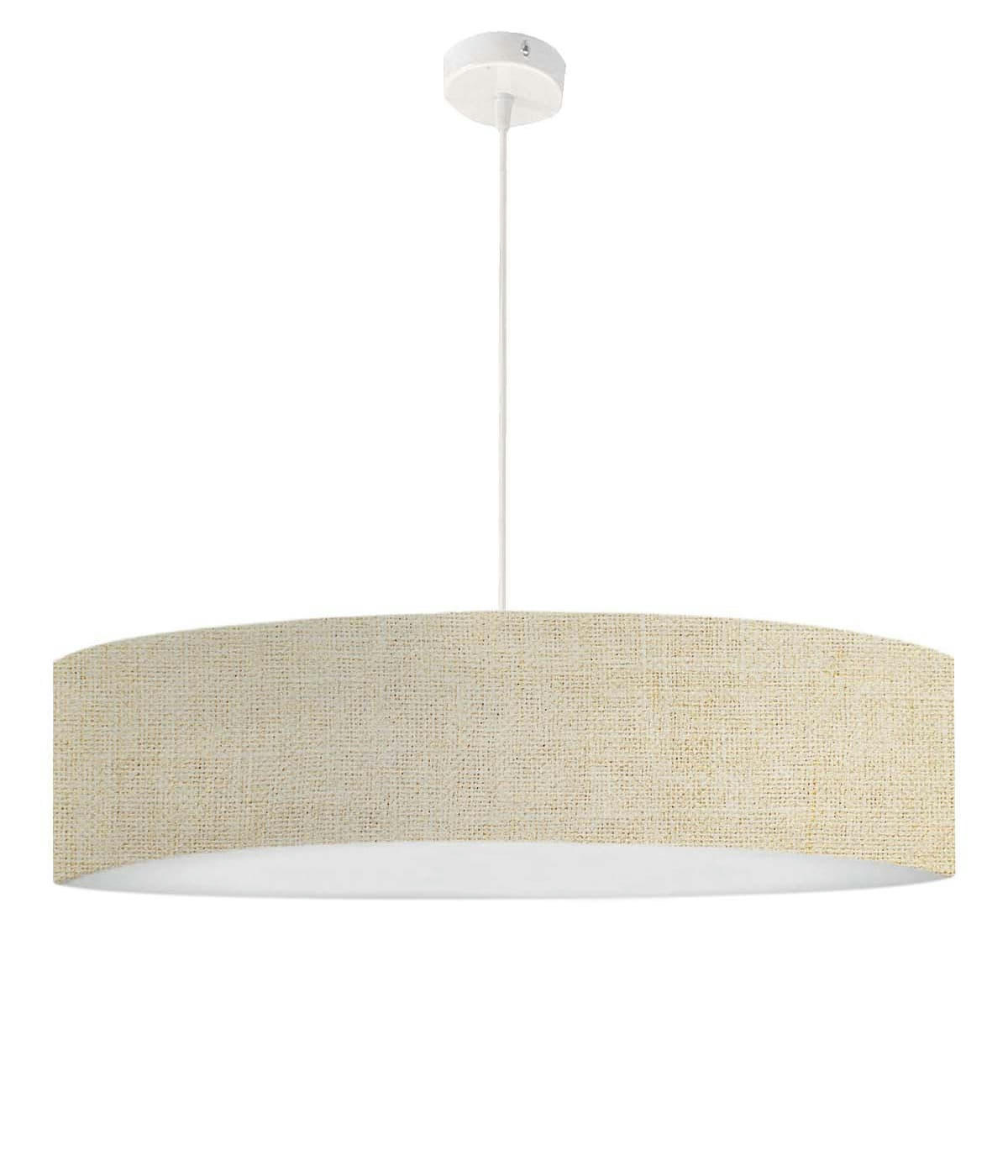COLOMBE - Suspension imprimée effet Lin Beige D: 50 x H: 25