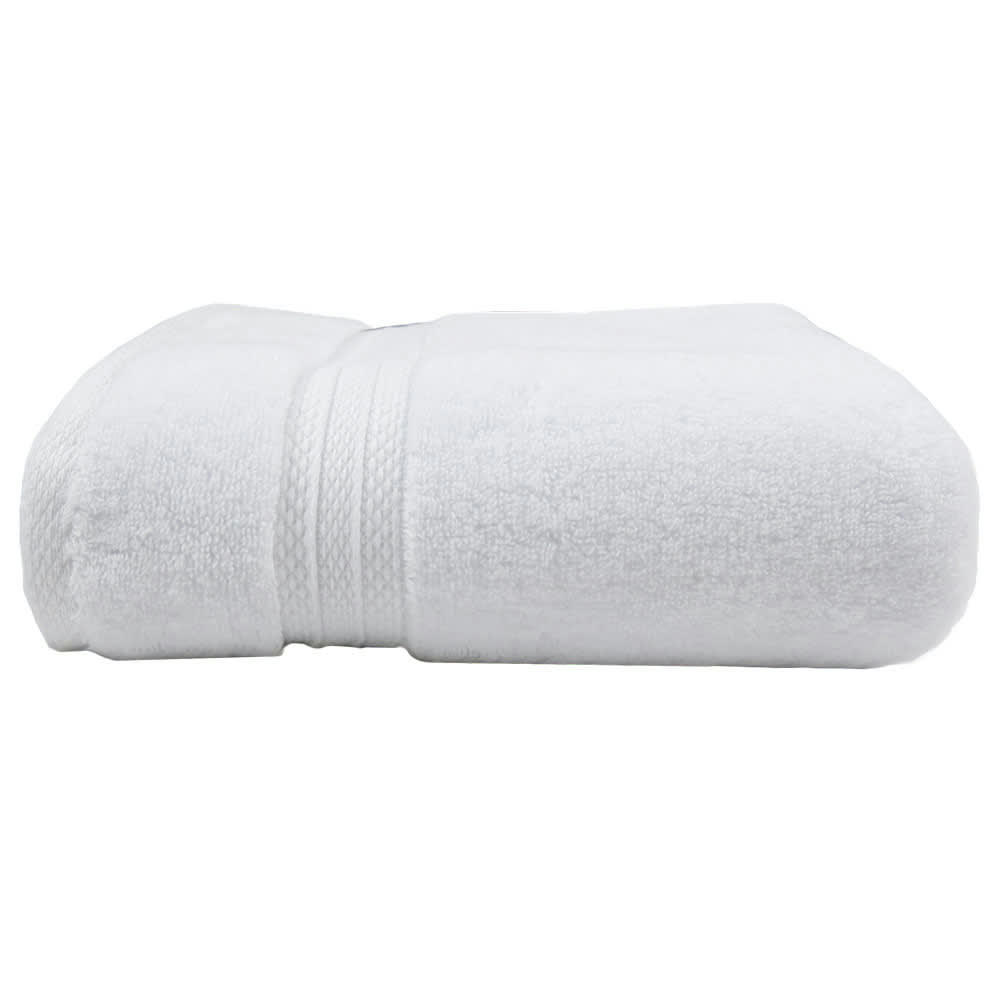- Drap de douche  pur coton blanc 70x140