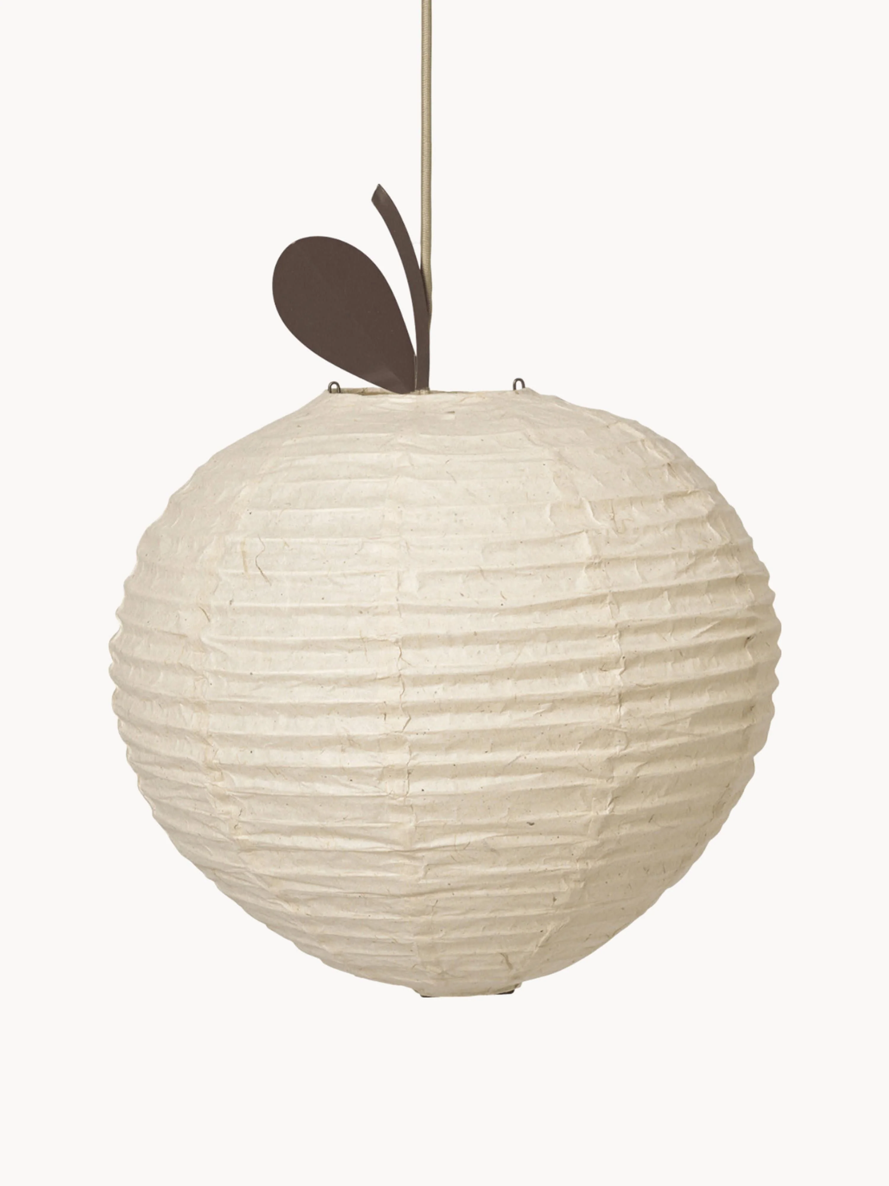 Handgefertigter Lampenschirm Apple aus Washi-Papier