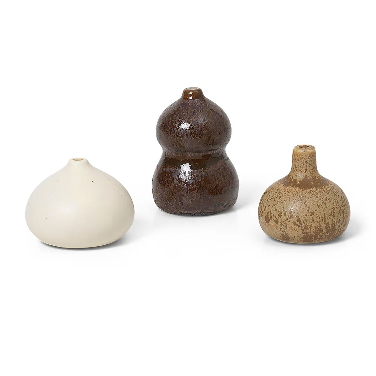 Ferm Living - Komo Minivasen, mehrfarbig (3er-Set)