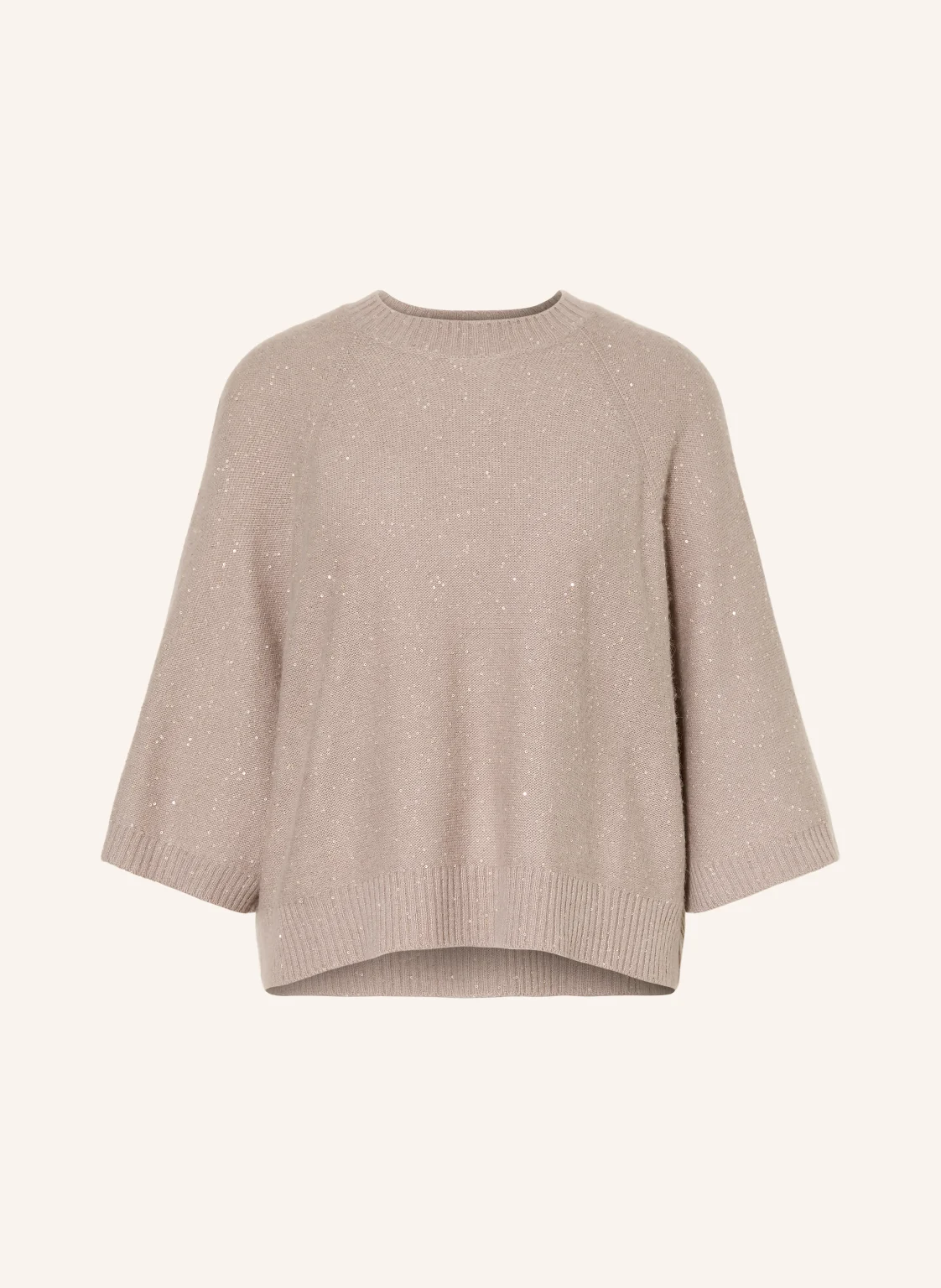 FABIANA FILIPPI Pullover mit 3/4-Arm und Pailletten
