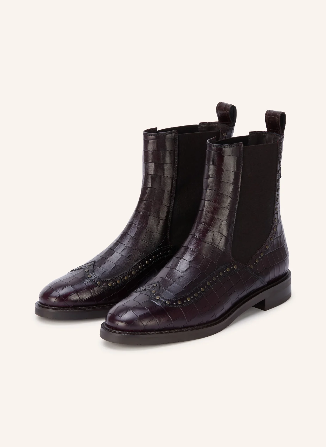 Pertini Chelsea-Boots mit Nieten