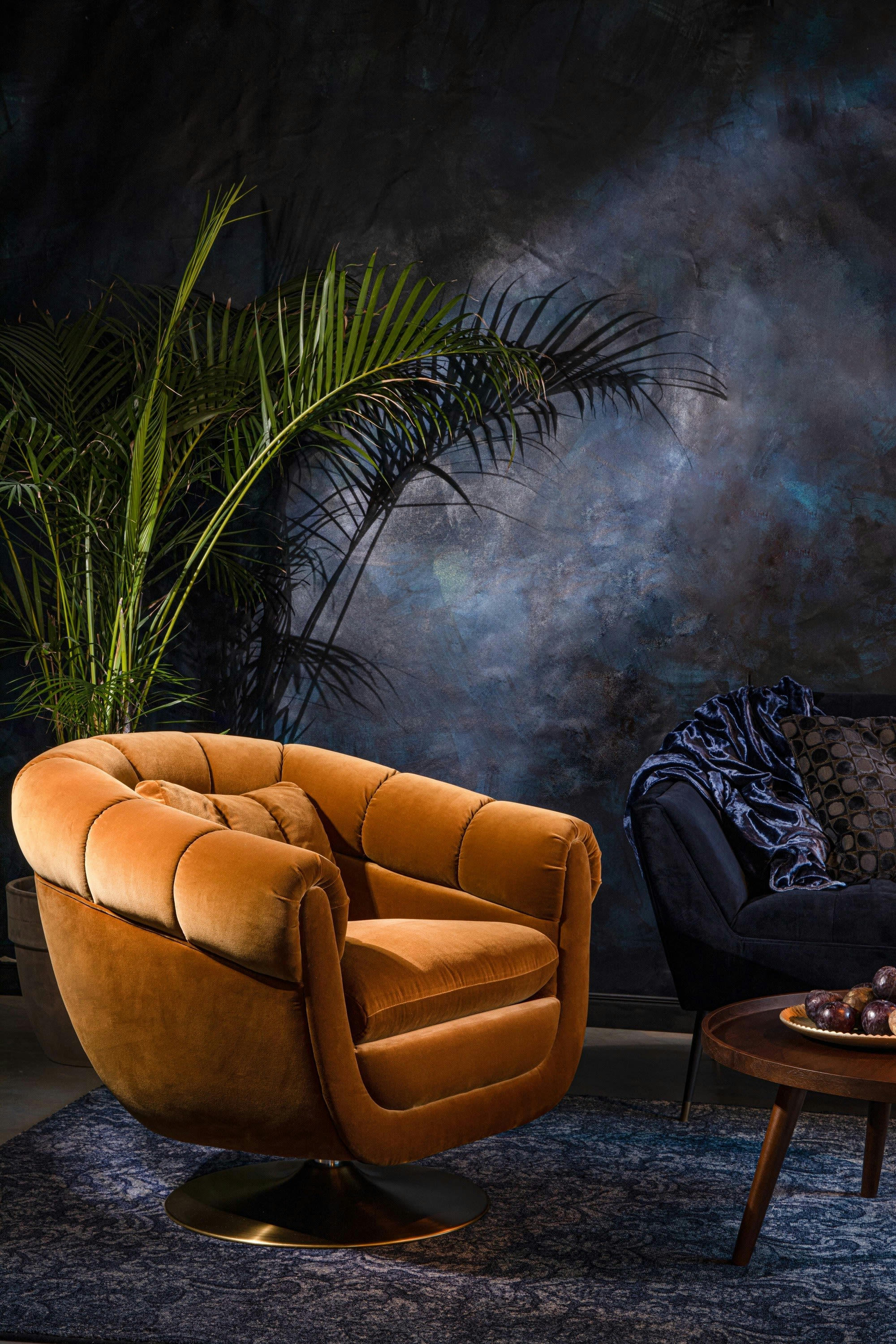 MEMBER - Fauteuil lounge en coton marron