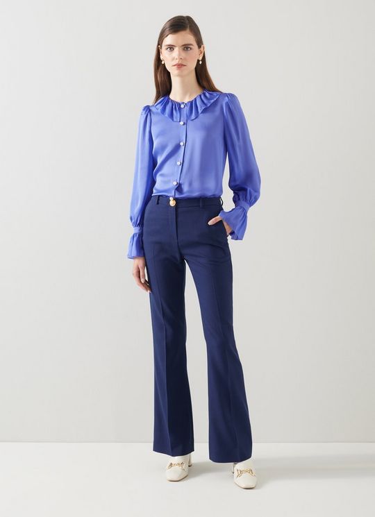 Kennedy Navy Trousers withLENZING? ECOVERO? viscose