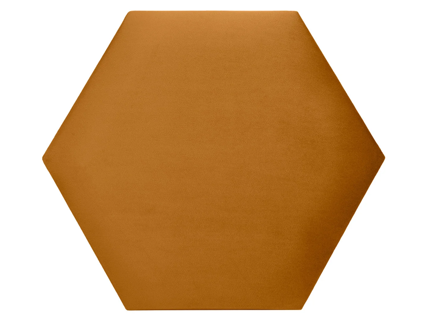 Panel tapicerowany heksagon 40x34,6 cm żółty