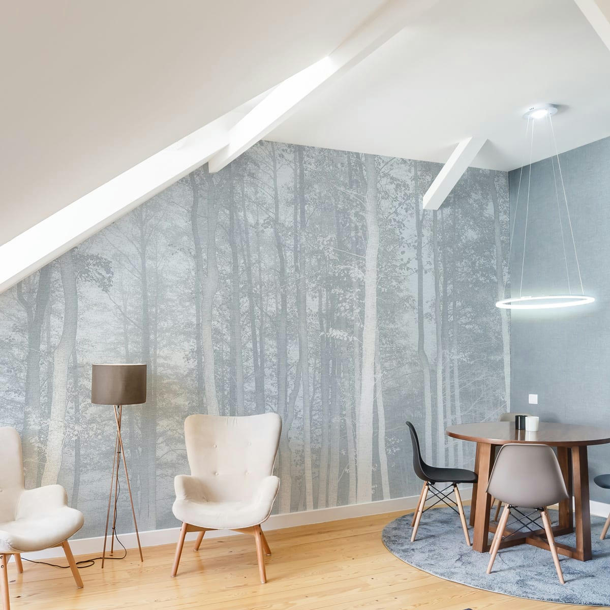 - Papier peint panoramique la forêt enchantée 255 x 250 cm