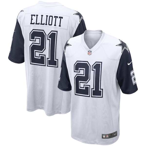 Ezekiel Elliott Dallas Cowboys Nike Alternate Game Jersey - White/Navy