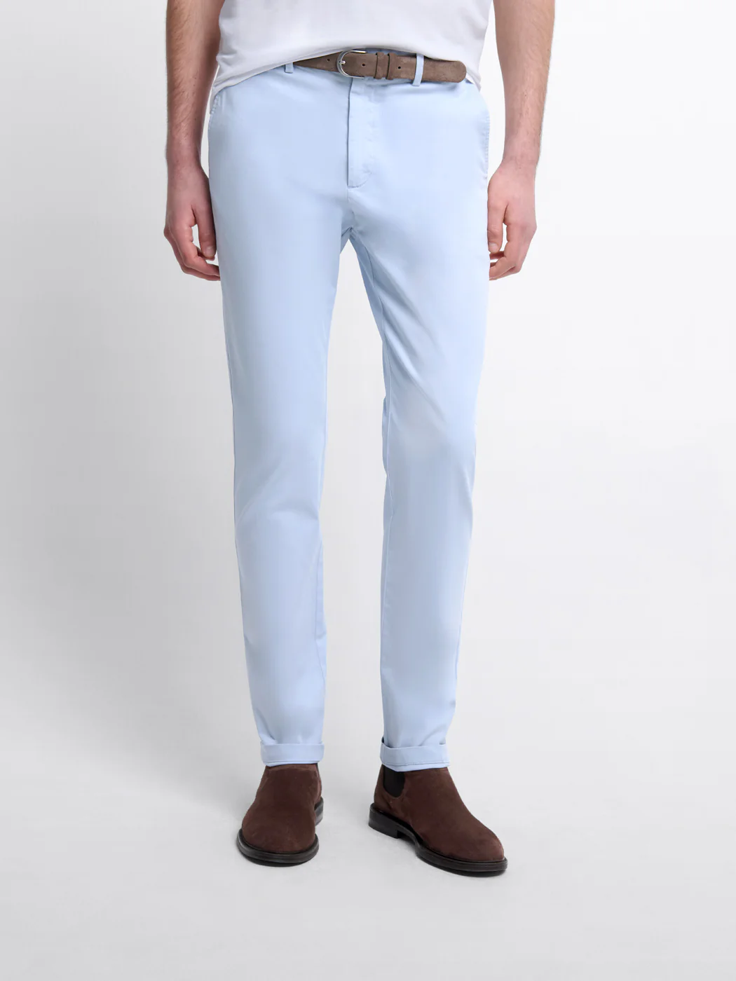 Chino en coton mélangé