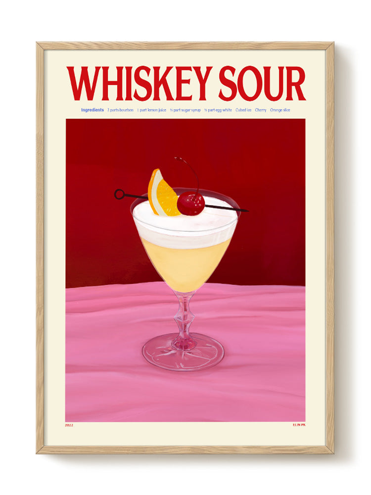 Elin PK - Whiskey Sour - PSTR studio Kunst Poster