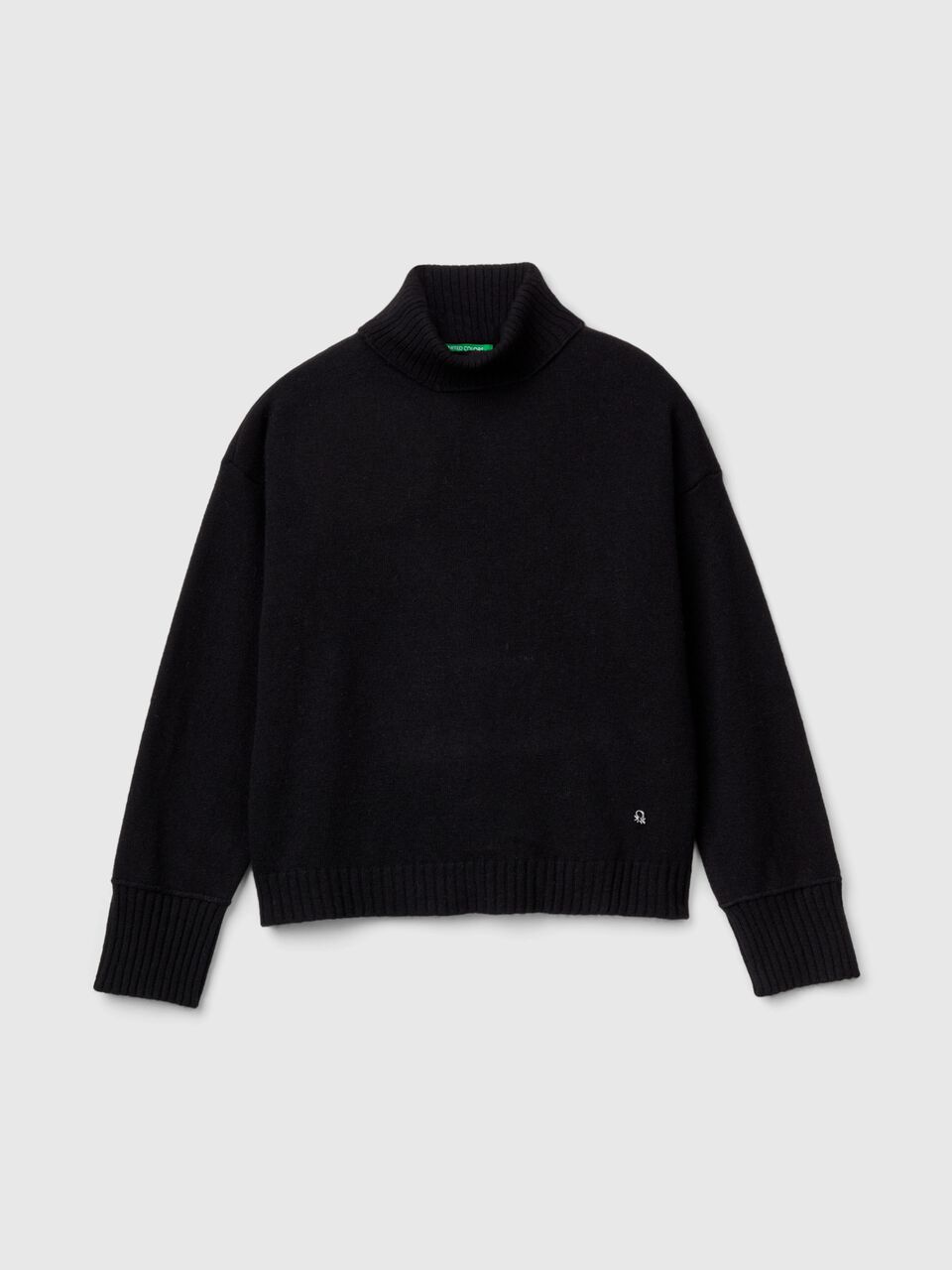 Turtleneck sweater in wool blend