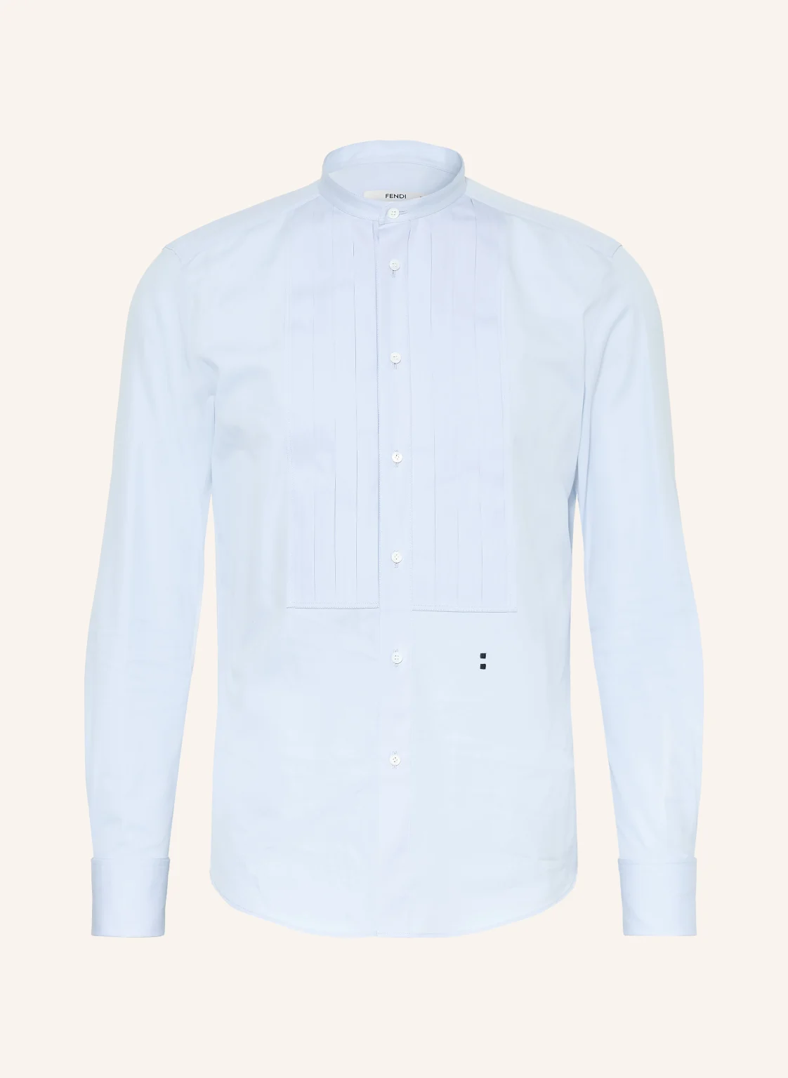 FENDI Hemd Slim Fit mit Stehkragen und Umschlagmanschette
