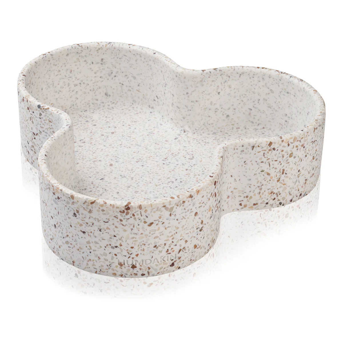 Humdakin - Pisa Terrazzo Schale, 32 x 30,5 x 8 cm, rot / beige
