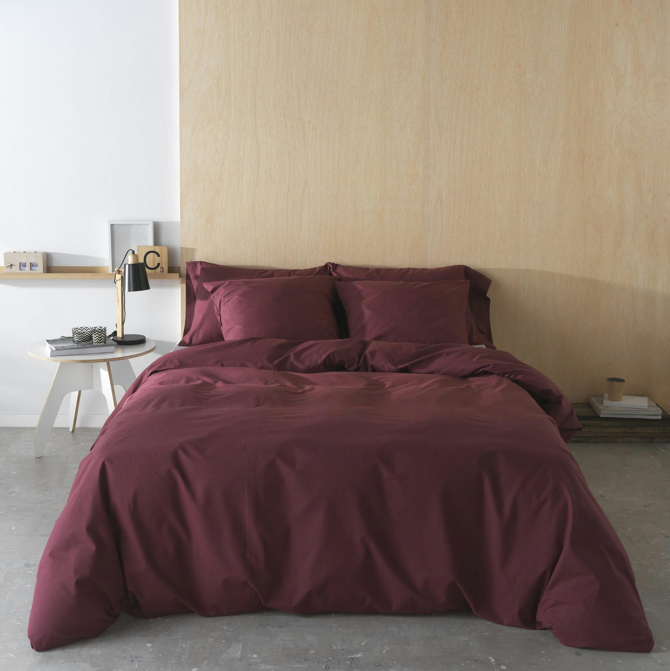 ROJO - Housse de couette Garnet 100% coton 200 fils 150x220 cm
