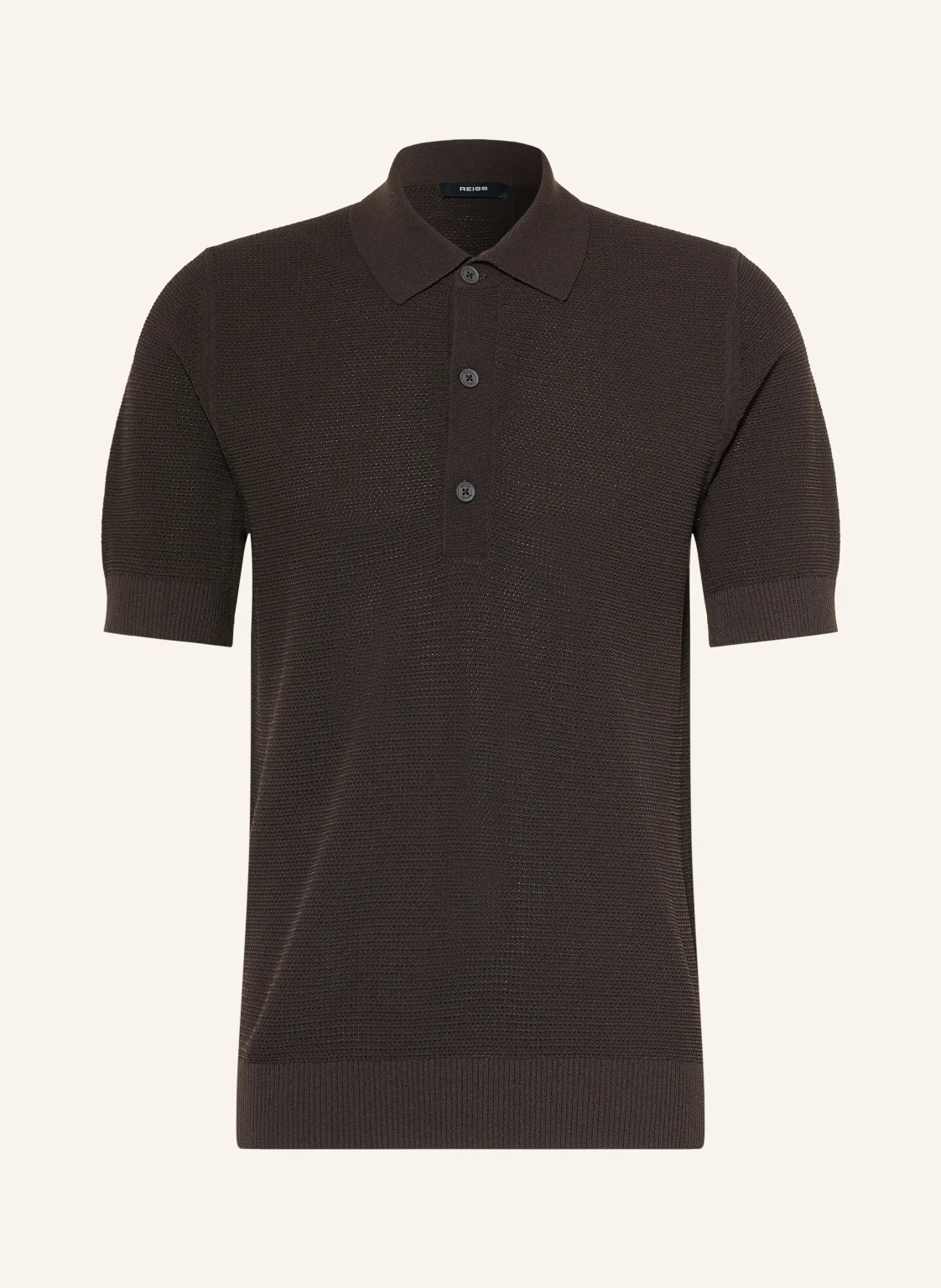 REISS Strick-Poloshirt WARREN