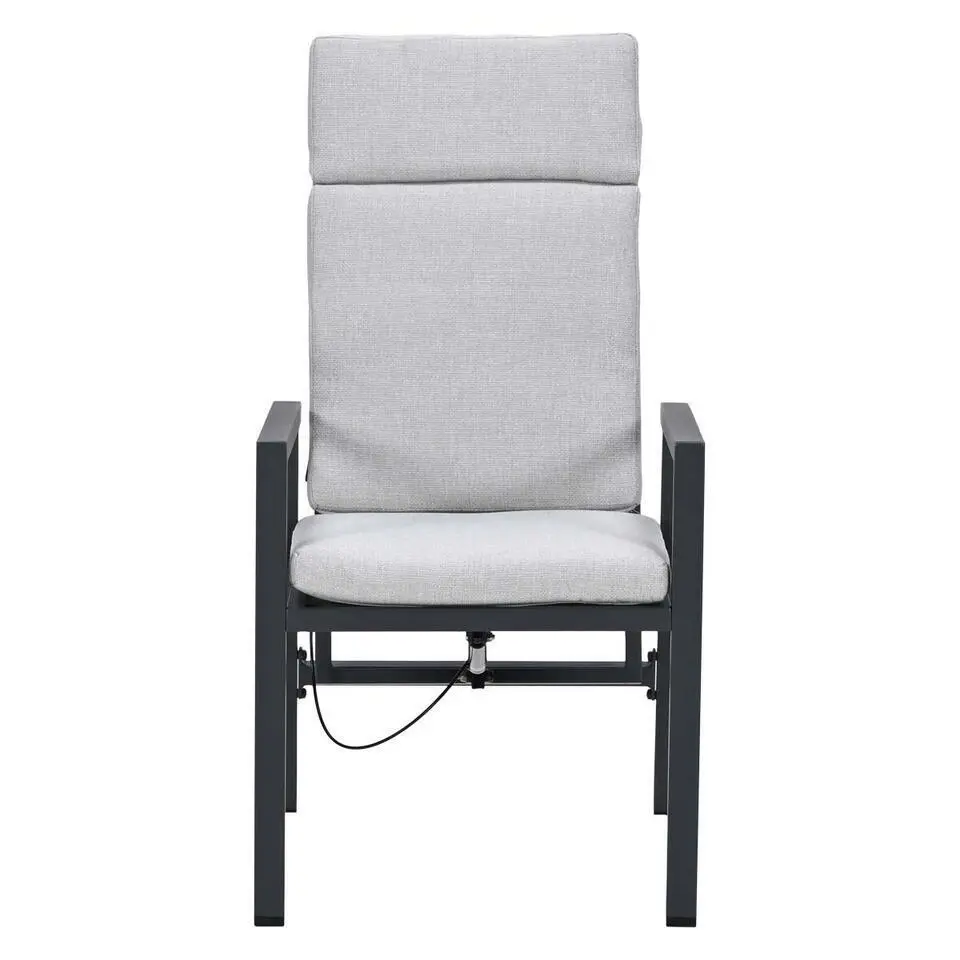 Garden Impressions Kasper tuinstoel verstelbaar - donker grijs