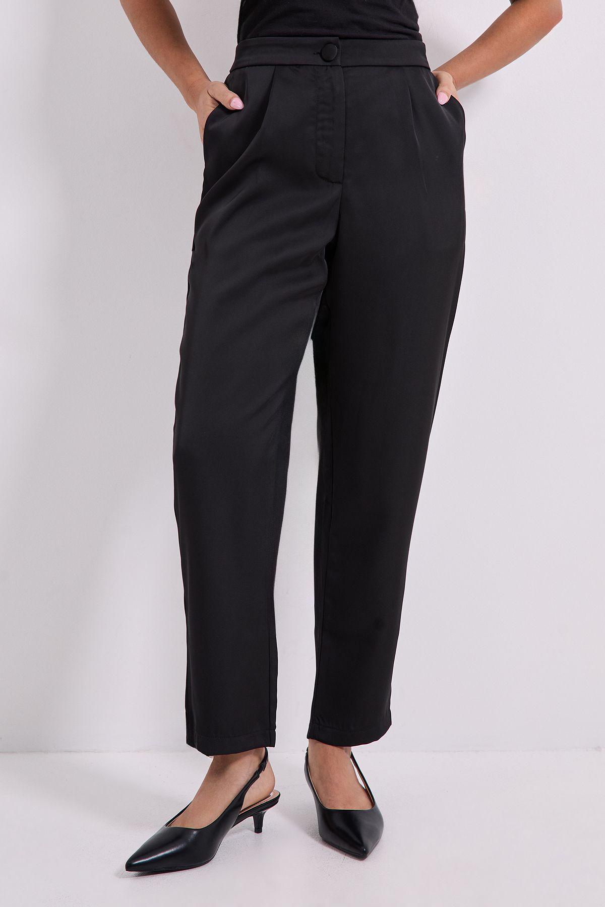 Dorothy Perkins Petite Satin Tapered Trouser