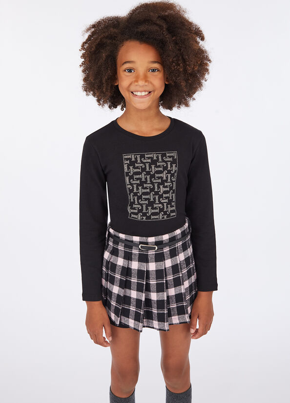 T-shirt con strass