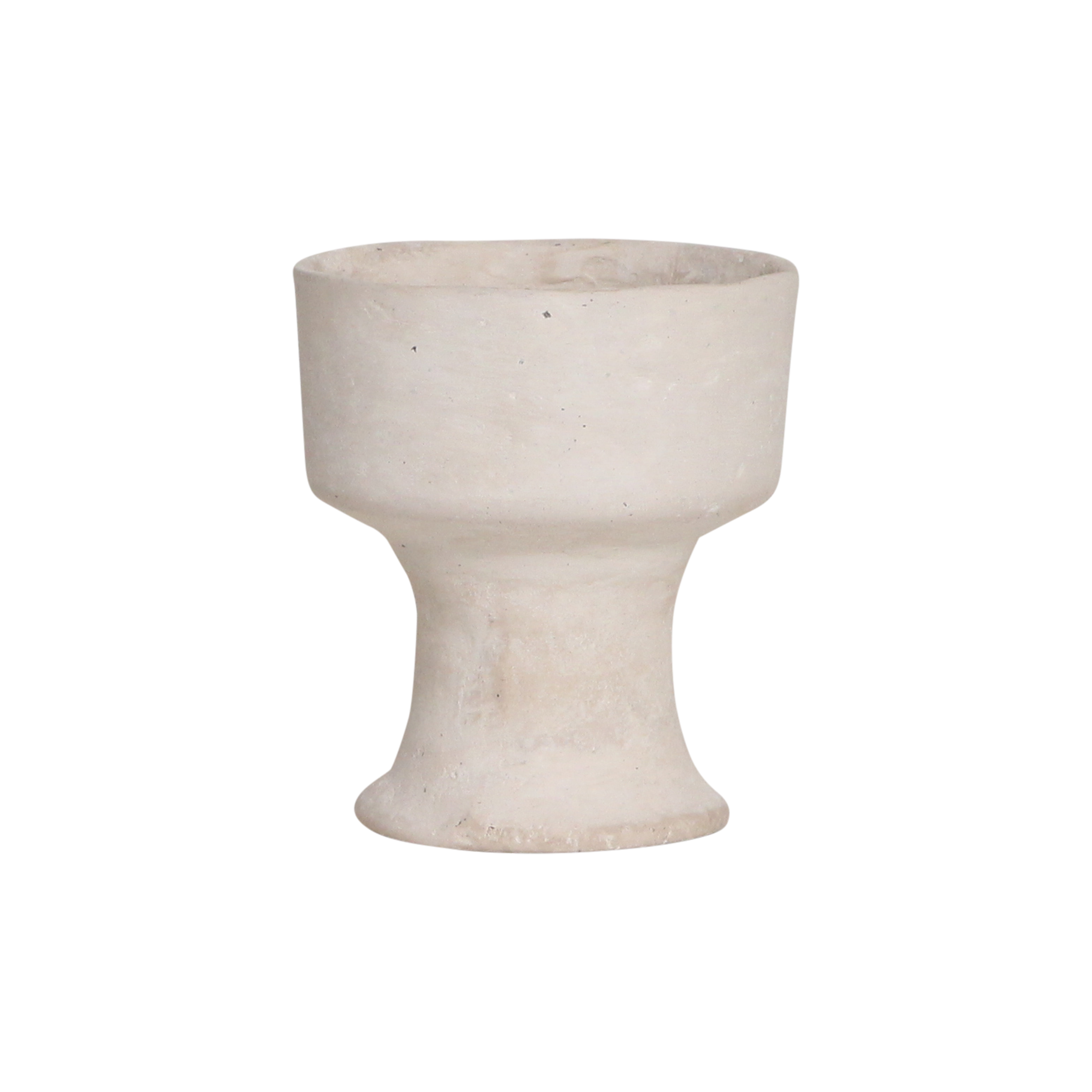 Raw materials vaas Chalk Chotan - créme - 15x15x17 cm - Set/2