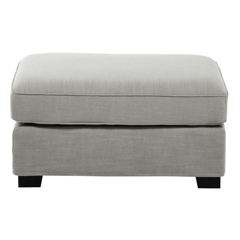Milano - Pouf pour canapé modulable gris clair