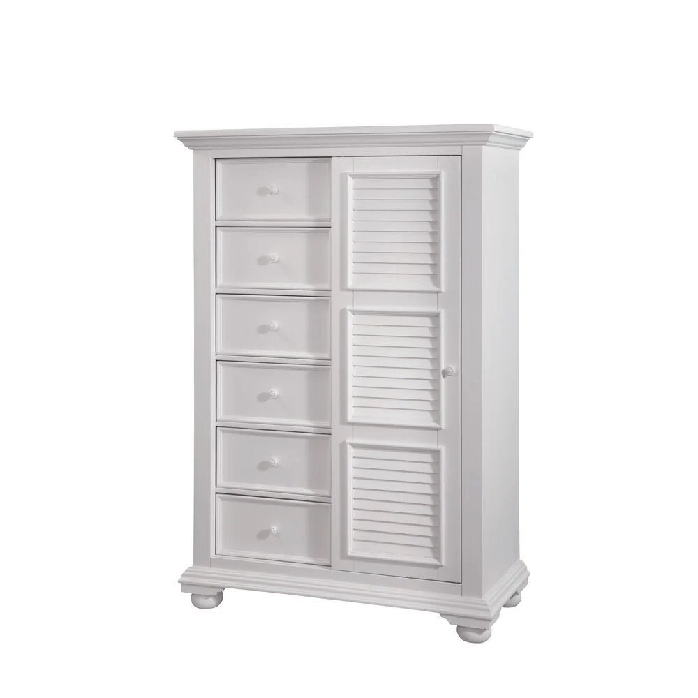Beachcrest Eggshell White Wood Gentleman's Chest