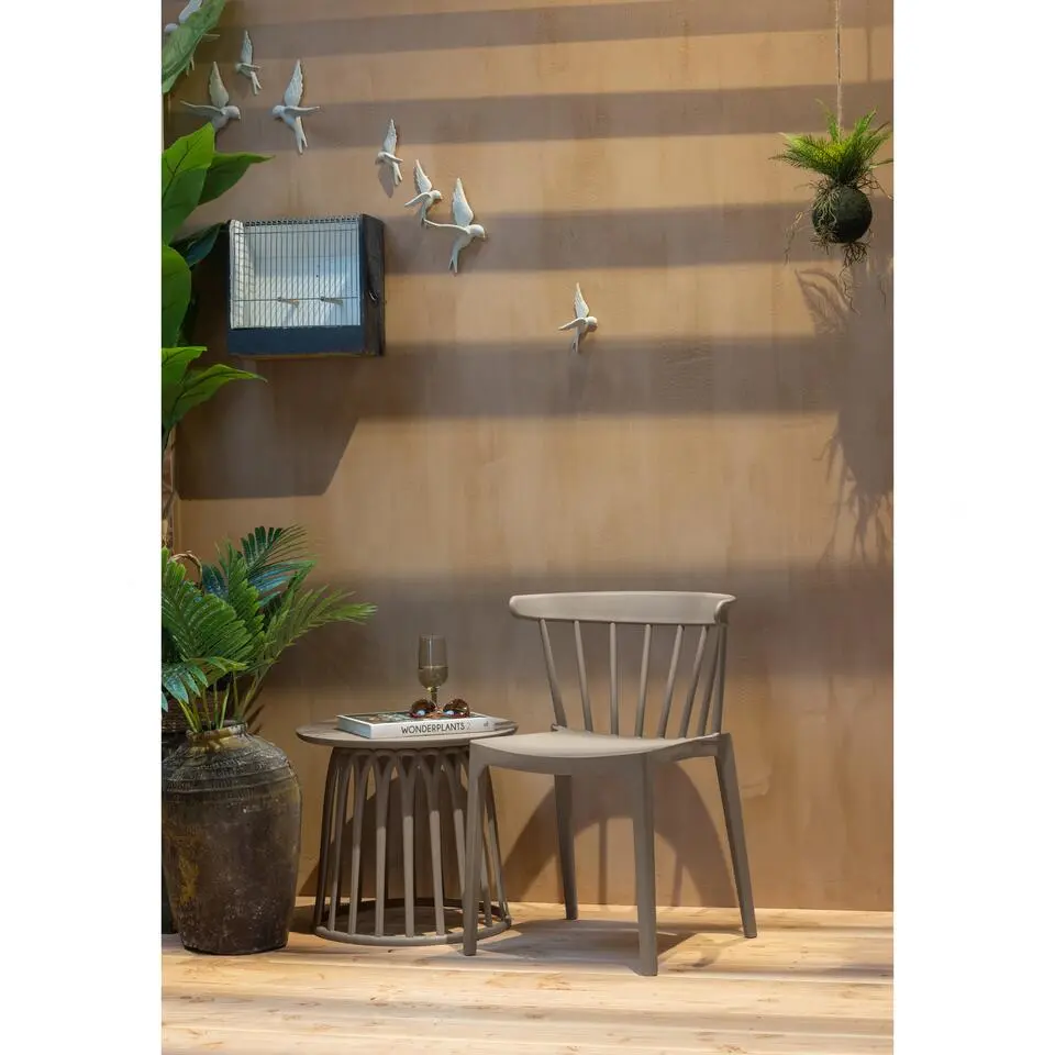 Boy tuin bijzettafel kunststof taupe - 1pc