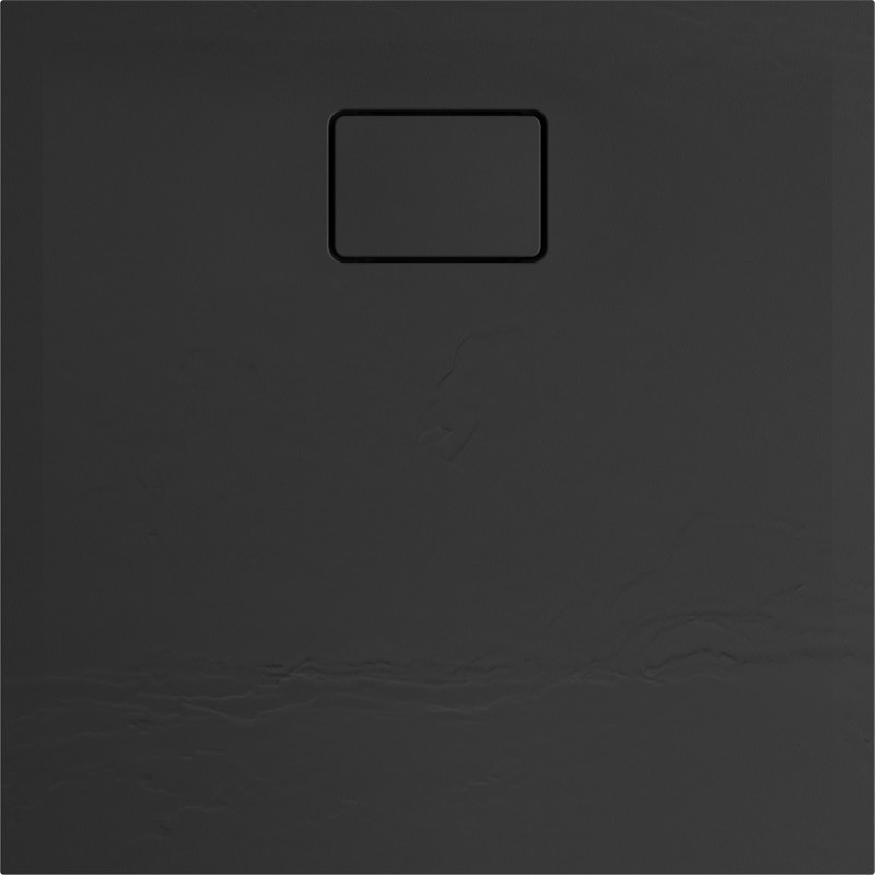 Receveur de douche Terreno carré noir basalte 80 x 80 cm ALLIBERT