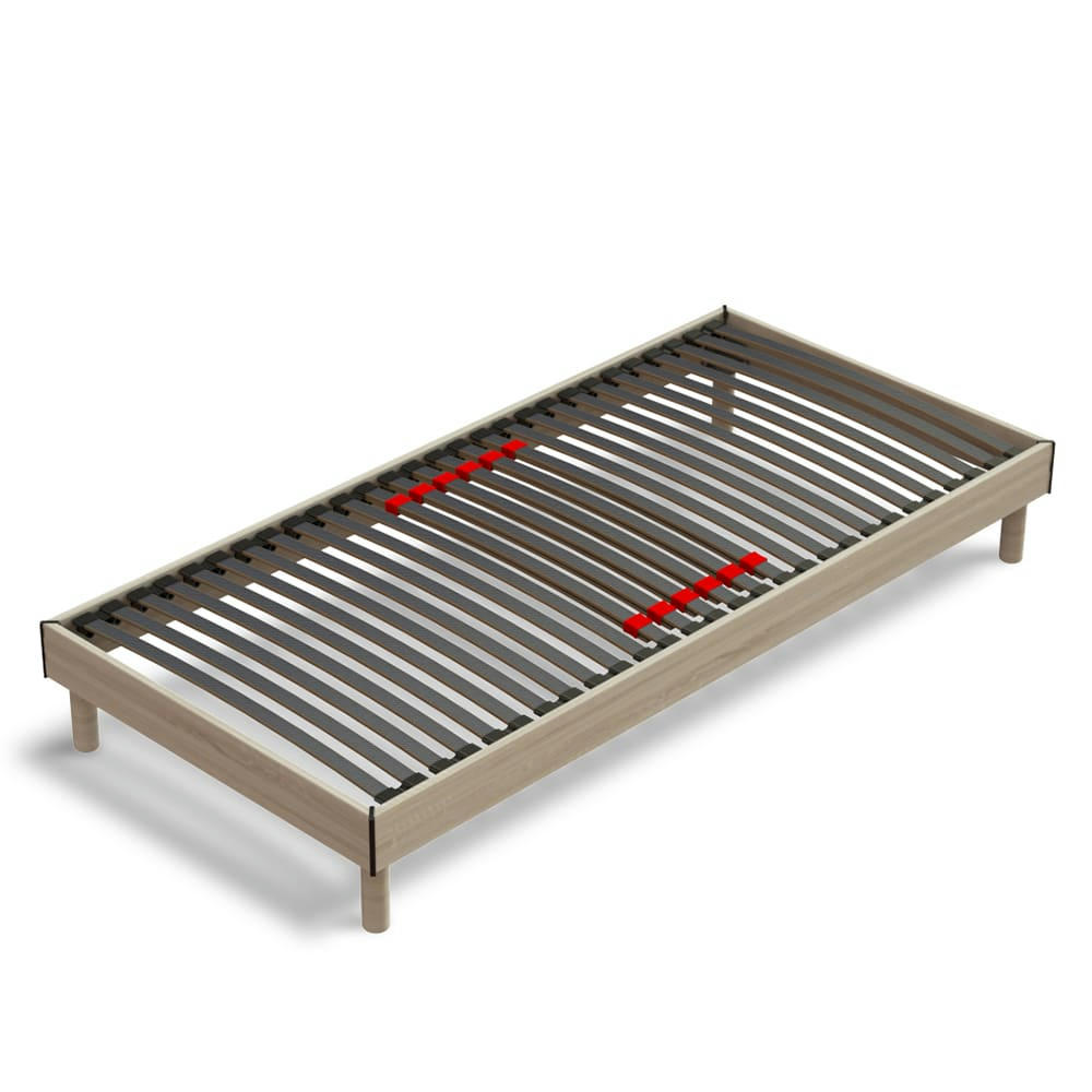 PRODIGE - Sommier avec curseurs réglables Chêne Clair 90x190 cm