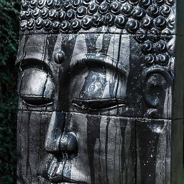 Grande fontaine extérieur mur d'eau visage de bouddha 180 cm