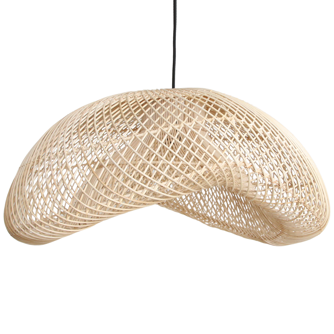 Raw Materials hanglamp Maze Organic XL - 75 cm - Natuurlijk rotan