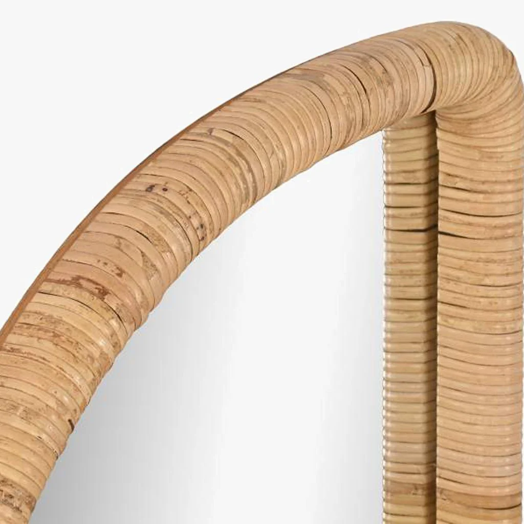 Espelho Rosto Rattan 50x120 PALHA