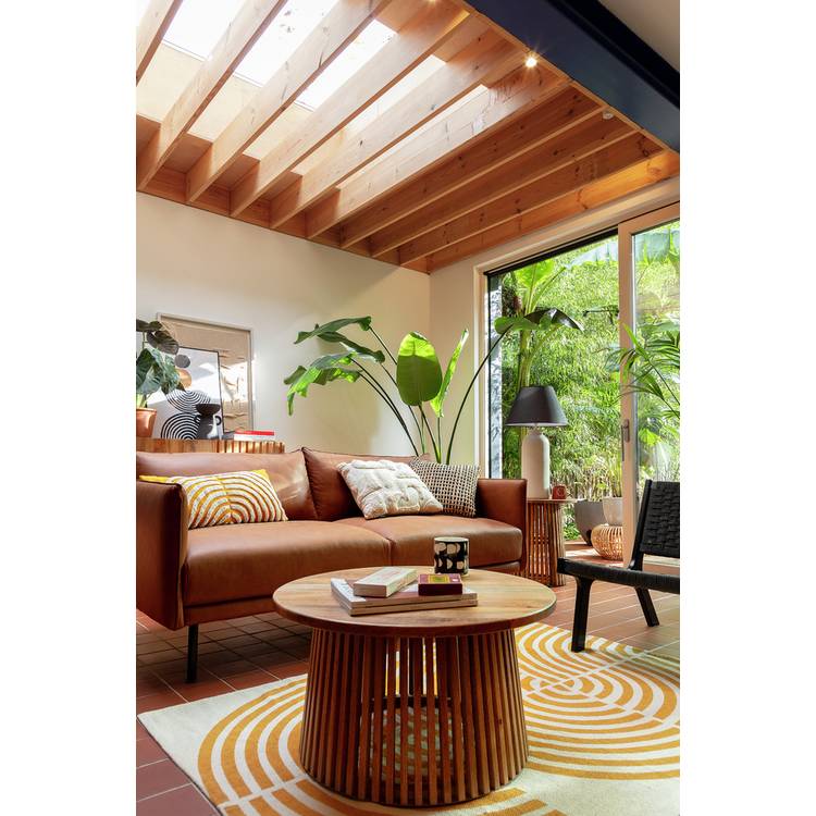 Habitat Jericho Round Coffee Table - Natural