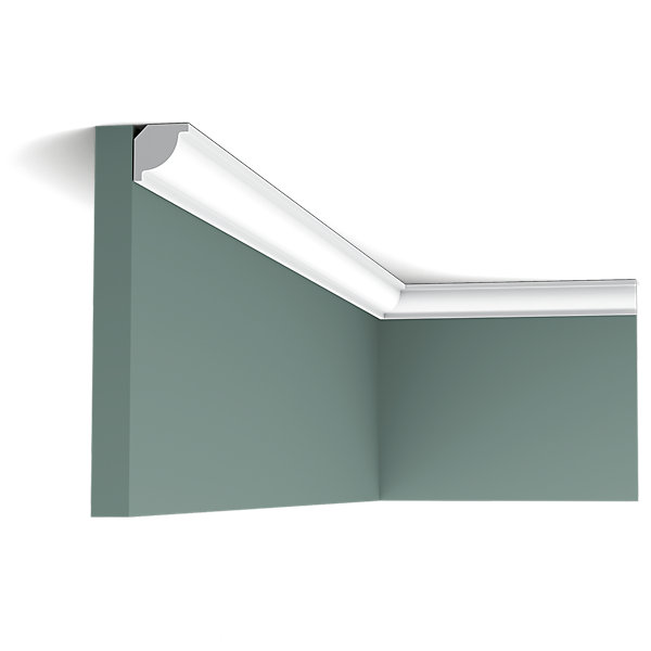 CX132 Corniche plafond Orac Decor - 2x2x200cm (h x p x L) - moulure décorative polymère Pack 2 pièces