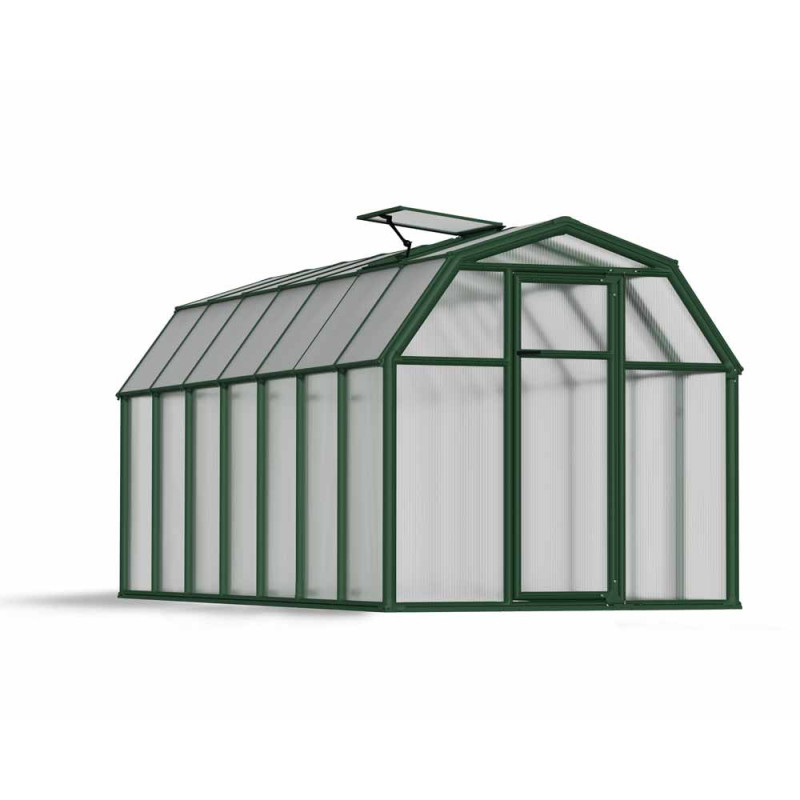 Serre en polycarbonate Eco Grow verte 7,7 m² CANOPIA