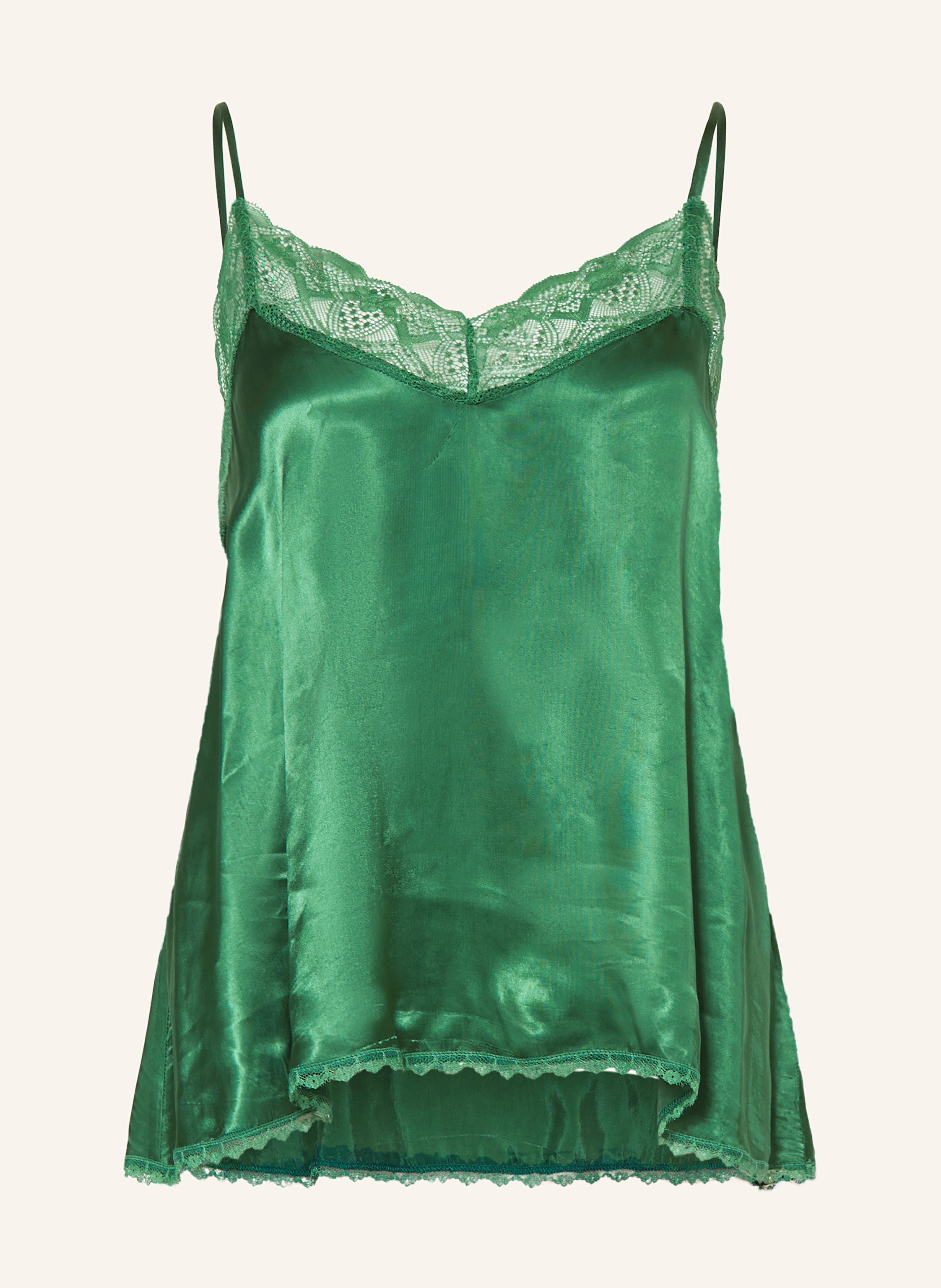 RIANI Satintop mit Spitze
