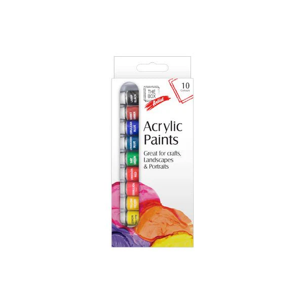 The Box Artist Acrylic Paints 10 Pack