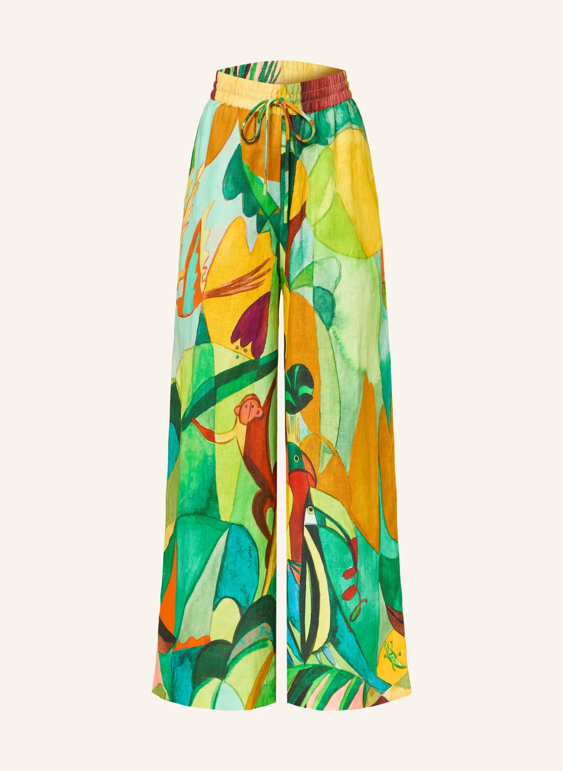 ALÉMAIS Marlenehose MOKSHINI aus Leinen