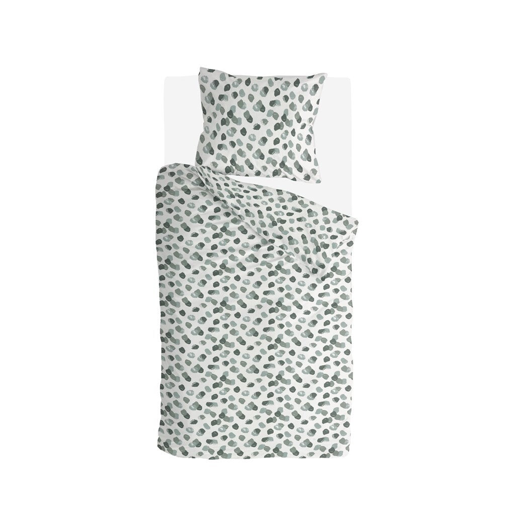 Byrklund - Dekbedovertrek Spotty Animal - 140x220 cm - Groen
